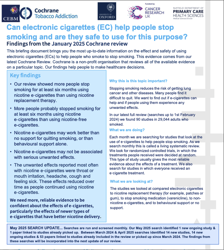 Imagen de estudio sobre vapers